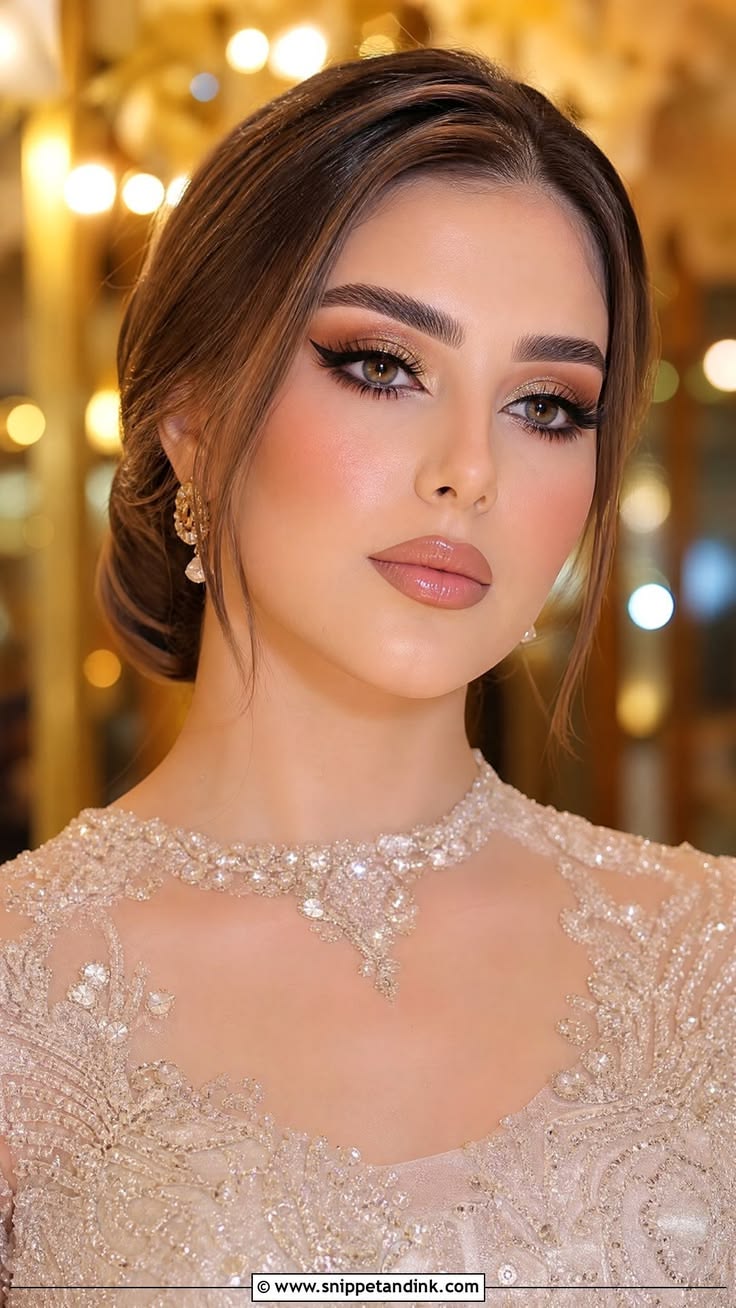 Soft glam look